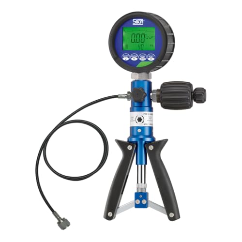 Digital Pressure Gauge–0.05% FS Accuracy (0.1% in Vacuum), IP67, -14/870 psi (-1/60 bar) Range – Industrial Precision Calibrator for Pressure Testing & Calibration-SIKA C2 (EME8REF-C2-0060)
