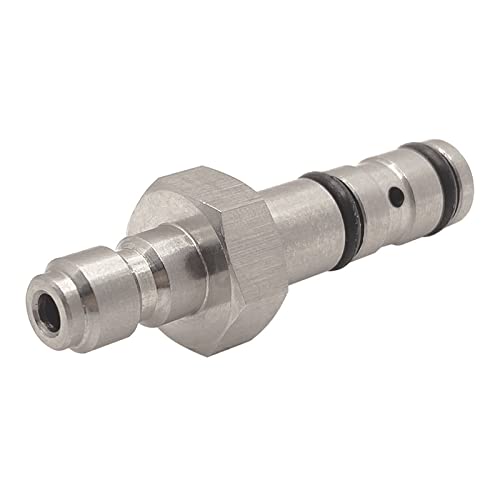 Paintball PCP Quick Filling Charging Probe Replacement Adapter, 9mm OD Air Tool Fitting for Filling Hole with Extra 6 O-Rings