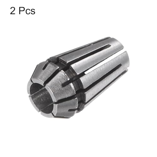 uxcell 2 Pcs ER11 6mm Spring Collet Chuck High Precision 0.015mm for CNC Engraving Machine Lathe Milling Tool