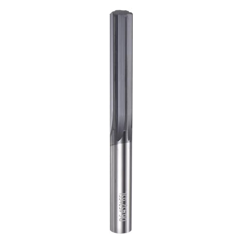 HARFINGTON Carbide Chucking Reamer 0.254"(6.45mm) Dia Straight Flute Straight Shank Machine Reamer Tool for Metal and Lathes CNC Machining Centers, Black - size: 0.254"