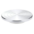 QWORK Sculpting Wheel, 8 Inch Double-Sided Aluminum Alloy Turntable with Smooth Rotation, Versatile Use for Clay Modeling, Cake Decorating, and Art Display