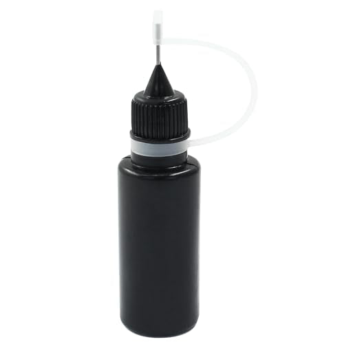 Zorfeter 10 Pcs 15ml Black Precision Tip Applicator Bottles - size: 15 ml