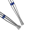 2Pcs Nail Drill Bits, 3/32" Carbide Conical Micro Cuticle Removal Bit, Professional Diamond Carbide Nail Drill Bit for Acrylic Gel Nails, Home Salon & DIY - color: Conical