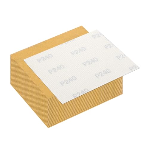 25 Pcs 240 Grit Sandpaper 4.5x5.5 Inch Sand Paper Alumina Abrasive - size: 4.5 x 5.5 Inch(240 Grit)