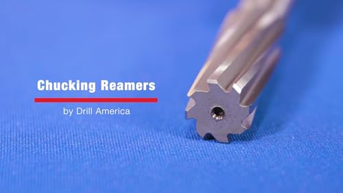 Drill America - DWRRSP3/8 3/8" High Speed Steel Straight Shank Spiral Flute Chucking Reamer, DWR Series - size: 1-1/2"-11-1/2"