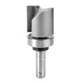 Amana Tool 45466 Flush Trim Router Bit 1 D x 1 CH x 3/8 SHK w/ Bearing - size: 1" Dia x 1" x 3/8 Sh