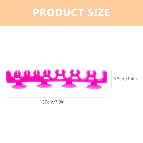 Beavorty Makeup Brush Holder Cosmetic Brush Storage Rack with Suction Cup Multi-Slot Makeup Drying Rack for Window or Wall Compact Organizer for Home Vanity