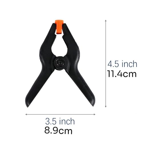 10 PCS 4.5 Inch Plastic Large Spring Clamps Backdrop Clips Heavy Duty Clips