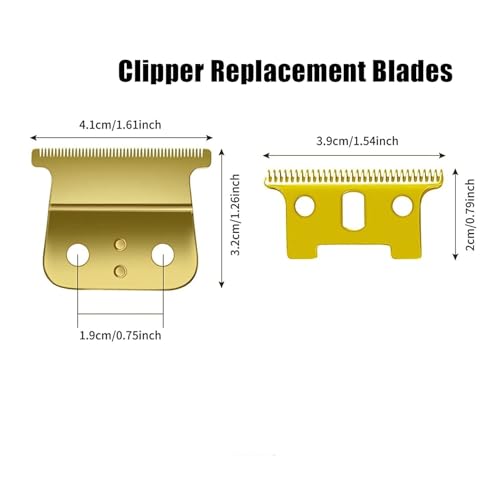 T Outliners Blades Compatible with Andis T Outliner & GTX Trimmer - color: CL-gold-02