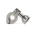 Tri Clamp with Wing Nut Stainless Steel 304 Heavy Duty Sanitary Single Pin Tri Clamp Clover with Silicone Gasket (Flange Size: 34mm) - size: flange size 34mm