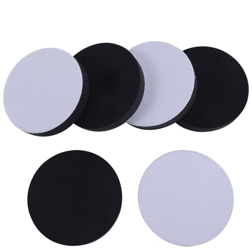 5 Inch Hook and Loop Soft Sponge Cushion Interface Buffer Pad, Soft Density Sanding Pads Sander Cushion Buffer Backing Pad for Automotive Woodworking Polishing, 6 Pack