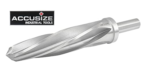 Accusize HSS Construction Reamer, 1-1/16 in, 3-Flat Shank, 0522-1716 - size: 1-1/16"
