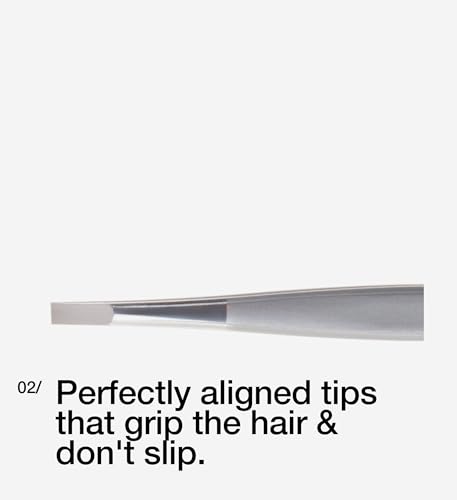GERMANIKURE Straight Tweezers, Made in Solingen Germany, Leather Case - style: Leather Sleeve