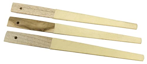 3 Pack of Chamois Half Round Buff Sticks Jewelry Making Abrasive Sanding Metal Polishing Tools
