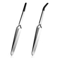 Reverse Tweezers for Crafting, 2 Pcs Reverse Tweezers with Silicone Tips