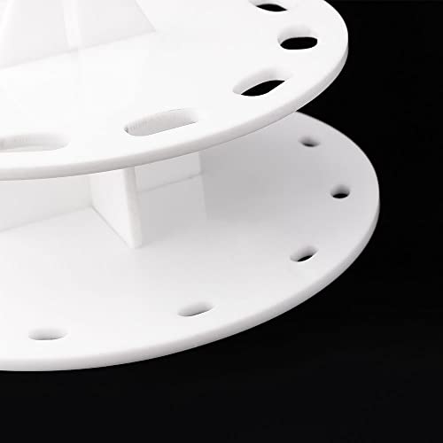 Yoseng 12-Hole Rotating Brush Holder for Ink Blending Brushes, White