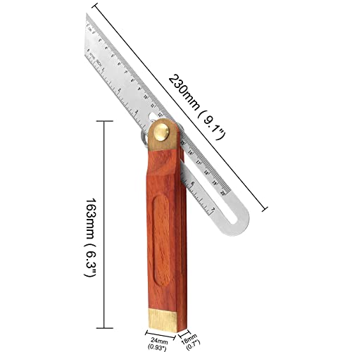 Bonsicoky 9 Inch T-Bevel Angle Finder Sliding Gauge