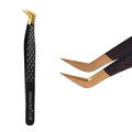 Lash Tweezers for Eyelash Extensions,Precision Fiber Tip for Volume Eyelash Extensions,Lash Extension Tweezers for Easy Application and Removal-A02 - size: 1PC-02