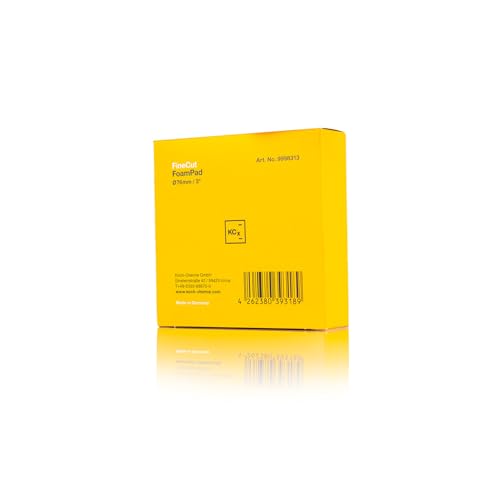 KOCHCHEMIE - Fine Cut Pad V2 - Medium Abrasive Sponge for Removing Moderate Weathering & Scratches; Long-Lasting Compression Hardness; Contours Easily (76mm x 23mm) - size: 76mm