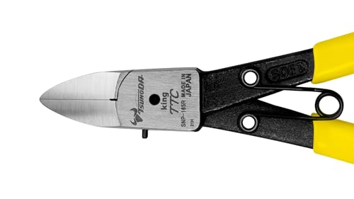 Tsunoda, SNP-165R Slim-type Diagonal Cutter for Plastics (6.5-Inch Round) - style: 6.5-Inch Round