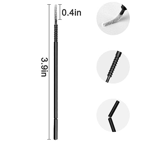 Eyxformula Disposable Micro Applicator Brush, 200 Pcs, Lint free, Precision - color: Black - Extra Long Brush - 200 pcs