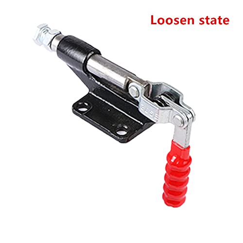 Push Pull Toggle Clamp 90 Degree,500Lbs Capacity 32mm Plunger Stroke Quick Release Adjustable Clamp for Woodworking Jigs and Fixtures,Welding,Crosscut Sled,CNC - size: 305C
