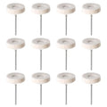 12PCS 25mm Compressed Wool Buffing Wheel, 3/32"(2.35mm) Shank - style: Compressed Wool Felt