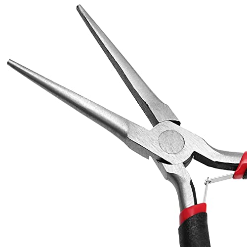 15 PCS 6 Inch Needle Nose Pliers, Precision Pliers with Extra Long Tips and Non-Serrated Jaws for Wire Wrapping, Jewelry Making, Gripping Gadgets