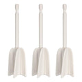 PATIKIL 3Pcs Silicone Resin Mixer Paddles, 4.9" Paint Stirrers, White - color: White, size: 4.9"