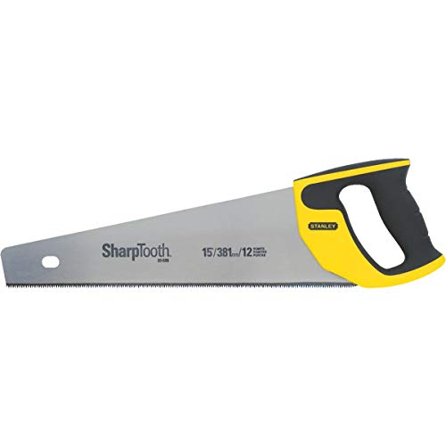 STANLEY Hand Saw, 12-Point/Inch, Sharp Tooth, 15-Inch (20-526)