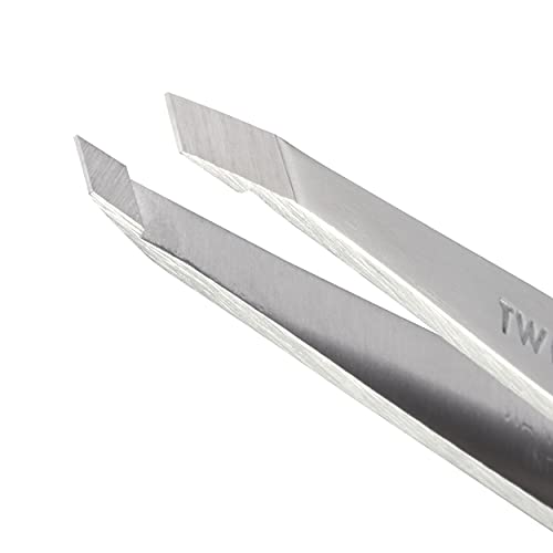 Tweezerman Stainless Steel Slant Tweezer for Eyebrows Silver - color: Silver