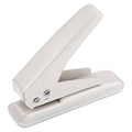 Single Hole Puncher, 1/4" Hole, 20 Sheet Capacity, Ivory White, 1 Pack - color: Ivory White