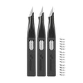 Precision Craft Knife, #11 Blade Storage, 3-Pack Black - color: Black*3pcs