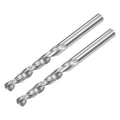 uxcell Solid Carbide Drill Bits, 3mm C2/K20 Tungsten Carbide Jobber Drill Bits Straight Shank Drilling Tool for Stainless Steel Aluminum Iron Metal Plastic 2pcs - size: 3mm