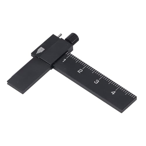 Model Hobby Scriber, Adjustable Tungsten Steel Blade Equidistant Parallel Scribing Ruler for Building and Model Crafting Aluminum Alloy Black - color: Black