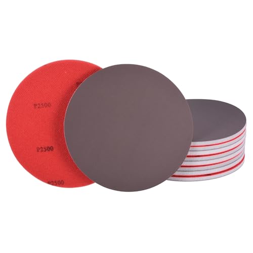 10Pcs 6 Inch Hook and Loop Sponge Sanding Disc, 2500 Grit - size: 6 Inch 2500 Grit