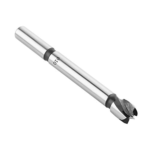 HPHOPE 10mm(3/8") Forstner Bit for Wood, High-Speed Steel, Round Shank - size: Ø 10mm(3/8")