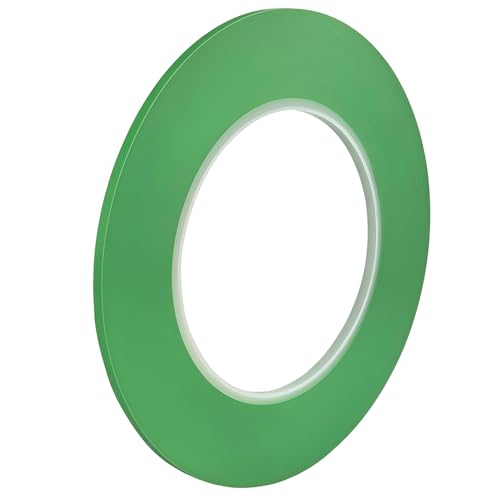 JINBING Automotive Fineline Vinyl Pinstripe Masking Tape Flexible for Curve Surface Paint Detailing Green 180feet /roll (1/8 inch) - size: 1/8 inch