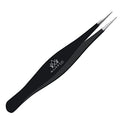 Majestic Bombay Fine Point Tweezers, Eyebrows, Facial Hair, Women and Men - color: Black