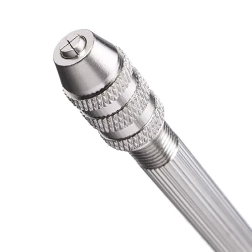 2PCS Vice Holder Tool Round Head Pin Vise for Removing Pins, Screwdriver Bits, Taps, Reamers, Scribers, Wire, Small Files