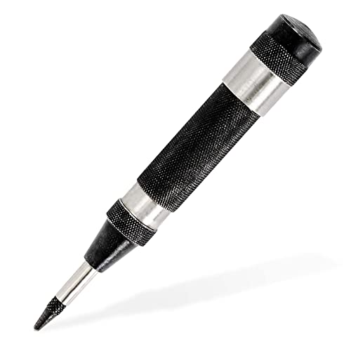 General Tools Heavy-Duty Automatic Center Punch #78 - Nail Punch Tool to Mark and Scribe - Machinist Tools - style: Heavy Duty Steel