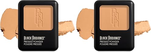 Black Radiance Pressed Powder, Pigment-Rich Matte Finish for Light Skin Tones, Oil-Absorbing Compact with Mirror & Sponge - Biscotti (Pack of 2) - color: Biscotti, size: 0.16 Ounce (Pack of 2)