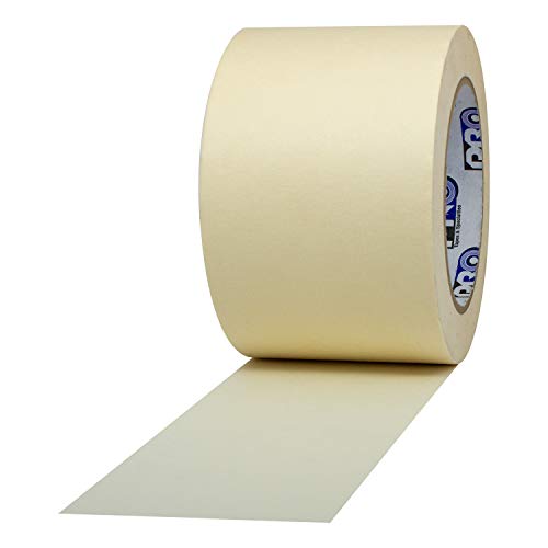 ProTapes Pro 795 Crepe Paper General Purpose Masking Tape, 60 yds Length x 3" Width, Tan (Pack of 1) - size: 3" (Pack of 1)