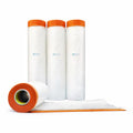 Pre-Taped Masking Film Sets - Multi Pack, Orange Tape and Drape Painters Plastic Sheeting for Painting, High Visibility Paint Plastic Covering Overspray Protection - 65 Feet (3, 94 Inch) - size: 94 Inch