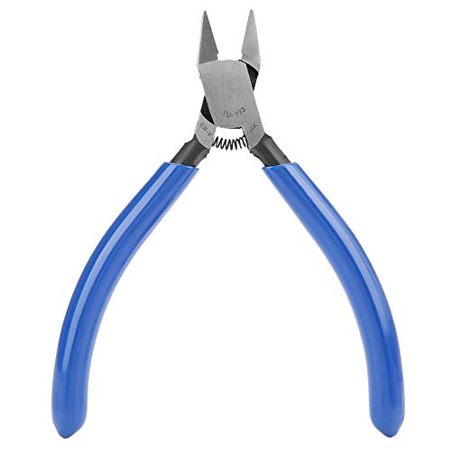 Ejoyous Cable Pliers 4inch, Wire Cutters Snips Chrome Steel Electrical Wire Cutting Nippers Diagonal Pliers, for Electronic Repair Jewelry Processing Model Making Fishing