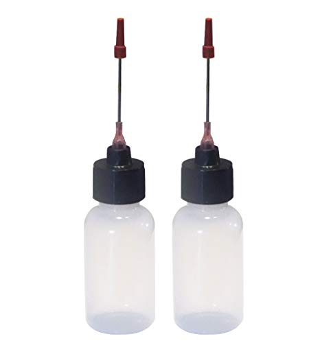 Liberty Products 2-1oz Plastic Squeeze Bottles 1.5" Stainless Applicators - size: 1 Ounces