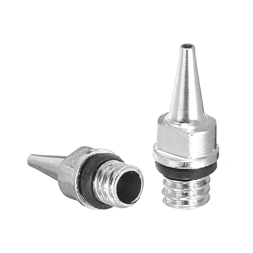 PATIKIL 3Pcs 0.3mm Air Brush Nozzle Only Brass Nozzle Replacement Parts Accessories for Air Brush Nozzle Art Craft Projects - size: 0.3mm