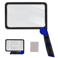 5X Magnifying Glass with Light, Full Page Magnifier for Reading, 48 LEDs - color: Blue 5x