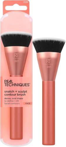 Real Techniques Snatch + Sculpt Contour Makeup Brush, 1 Count (Pack of 8) - size: 8 Count (Pack of 1)