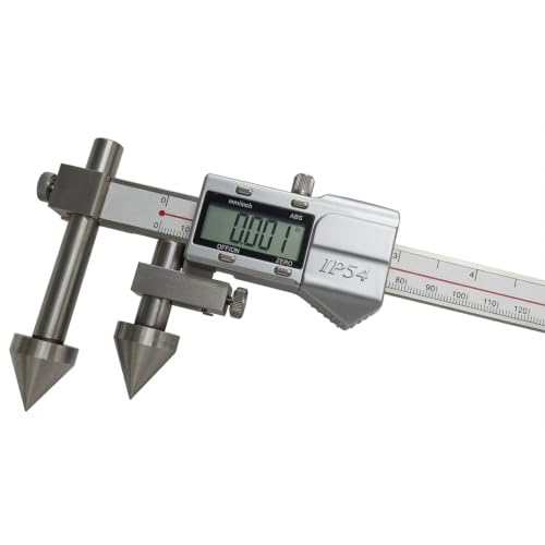 Digital Offset Centerline Caliper Hole Distance Vernier Caliper Cone Probe Hole Center Distance Ruler Measuring Tool Stainless Steel Inch/MM (20-200mm) - size: 20-200mm